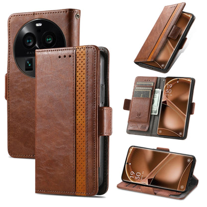 CaseNeo Splicing Dual Magnetic Buckle Leather Phone Case, For Nokia C3, For OnePlus Nord CE 3 Lite, For OPPO Find X6 Pro, For OPPO Find X6, For Redmi Note 12 Turbo, For Nokia C32