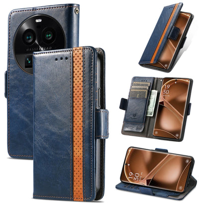 CaseNeo Splicing Dual Magnetic Buckle Leather Phone Case, For Nokia C3, For OnePlus Nord CE 3 Lite, For OPPO Find X6 Pro, For OPPO Find X6, For Redmi Note 12 Turbo, For Nokia C32