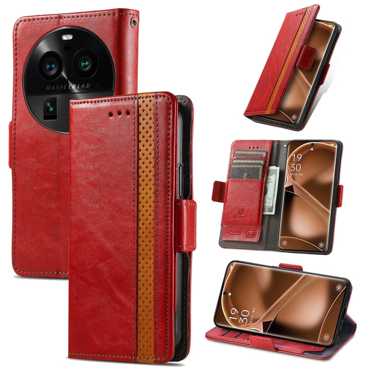 CaseNeo Splicing Dual Magnetic Buckle Leather Phone Case, For Nokia C3, For OnePlus Nord CE 3 Lite, For OPPO Find X6 Pro, For OPPO Find X6, For Redmi Note 12 Turbo, For Nokia C32