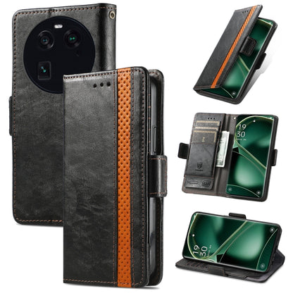 CaseNeo Splicing Dual Magnetic Buckle Leather Phone Case, For Nokia C3, For OnePlus Nord CE 3 Lite, For OPPO Find X6 Pro, For OPPO Find X6, For Redmi Note 12 Turbo, For Nokia C32