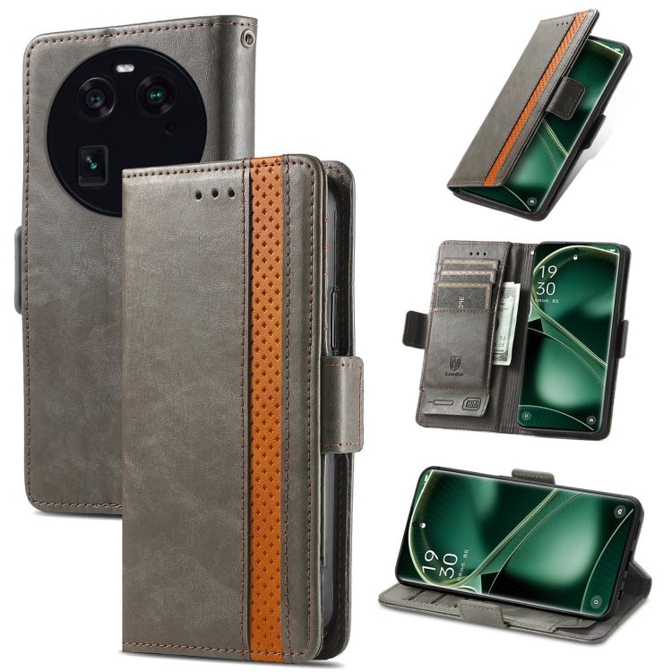 CaseNeo Splicing Dual Magnetic Buckle Leather Phone Case, For Nokia C3, For OnePlus Nord CE 3 Lite, For OPPO Find X6 Pro, For OPPO Find X6, For Redmi Note 12 Turbo, For Nokia C32