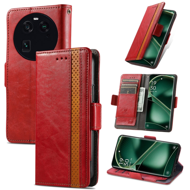 CaseNeo Splicing Dual Magnetic Buckle Leather Phone Case, For Nokia C3, For OnePlus Nord CE 3 Lite, For OPPO Find X6 Pro, For OPPO Find X6, For Redmi Note 12 Turbo, For Nokia C32