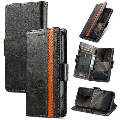 CaseNeo Splicing Dual Magnetic Buckle Leather Phone Case, For Nokia C3, For OnePlus Nord CE 3 Lite, For OPPO Find X6 Pro, For OPPO Find X6, For Redmi Note 12 Turbo, For Nokia C32