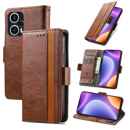 CaseNeo Splicing Dual Magnetic Buckle Leather Phone Case, For Nokia C3, For OnePlus Nord CE 3 Lite, For OPPO Find X6 Pro, For OPPO Find X6, For Redmi Note 12 Turbo, For Nokia C32