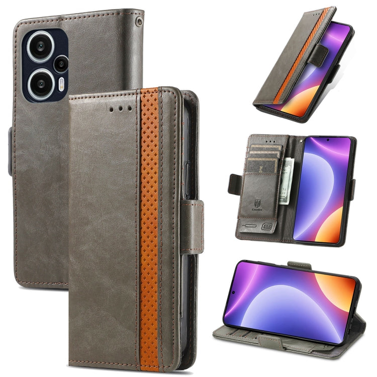 CaseNeo Splicing Dual Magnetic Buckle Leather Phone Case, For Nokia C3, For OnePlus Nord CE 3 Lite, For OPPO Find X6 Pro, For OPPO Find X6, For Redmi Note 12 Turbo, For Nokia C32