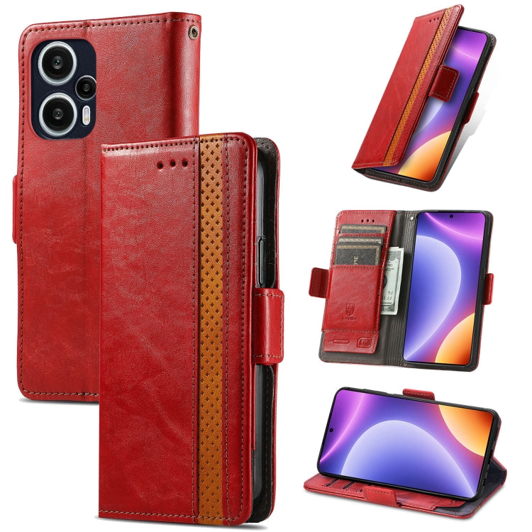 CaseNeo Splicing Dual Magnetic Buckle Leather Phone Case, For Nokia C3, For OnePlus Nord CE 3 Lite, For OPPO Find X6 Pro, For OPPO Find X6, For Redmi Note 12 Turbo, For Nokia C32