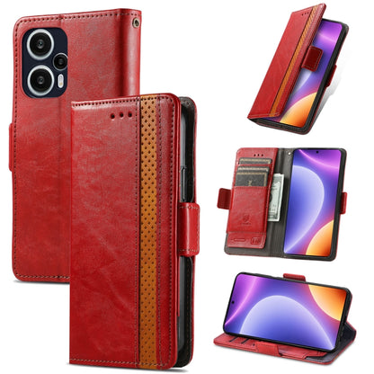 CaseNeo Splicing Dual Magnetic Buckle Leather Phone Case, For Nokia C3, For OnePlus Nord CE 3 Lite, For OPPO Find X6 Pro, For OPPO Find X6, For Redmi Note 12 Turbo, For Nokia C32