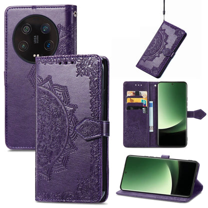 Mandala Flower Embossed Leather Phone Case, For Redmi Note 12 Pro 4G, For Xiaomi 13 Ultra