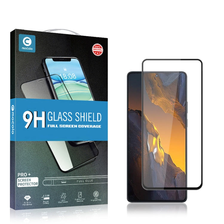 mocolo 9H Glass Shield full screen coverage box and tempered glass protector