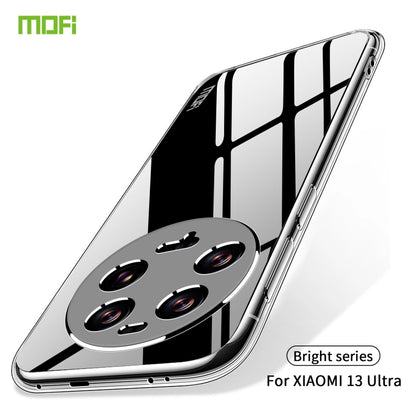 Clear Xiaomi 13 Ultra TPU case with raised camera area and side button cutouts