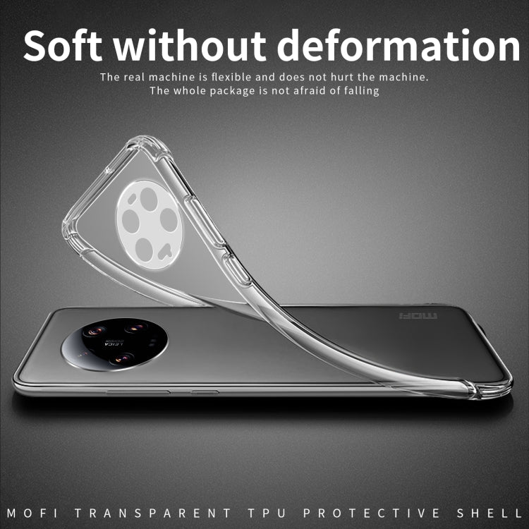 Transparent TPU phone case for Xiaomi 13 Ultra, flexible design with camera opening