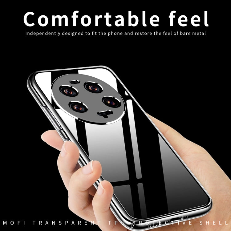 Clear TPU phone case for Xiaomi 13 Ultra, slim fit with camera cutout