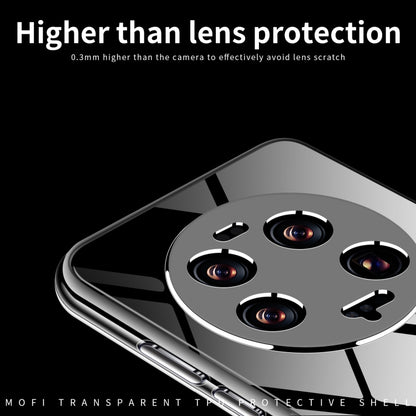 Transparent TPU phone case for Xiaomi 13 Ultra, higher raised lens protection