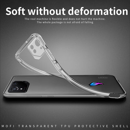 Transparent TPU phone case with clear frame and raised camera lens protection