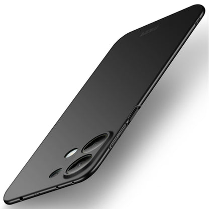 MOFI micro-frosted ultra-thin phone case, black, with triple-camera cutout and side keys