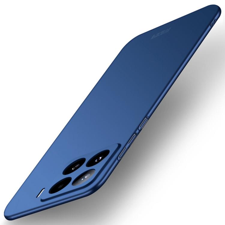 MOFI micro-frosted hard phone case, blue, slim back with camera module cutouts
