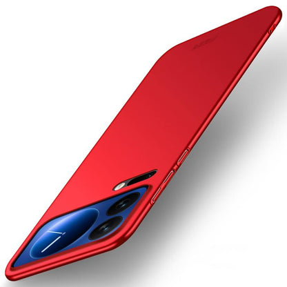 MOFI hard phone case, slim red protective cover with camera cutouts