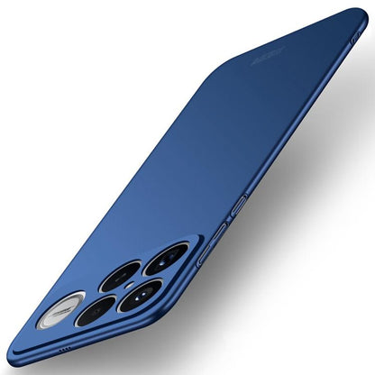 MOFI ultra-thin phone case in blue with large circular camera graphic on back