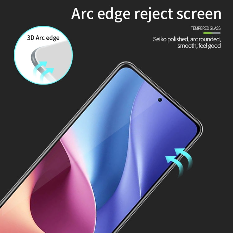 3D curved tempered glass edge screen protector with rounded arc sides