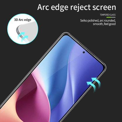 3D curved tempered glass edge screen protector with rounded arc sides