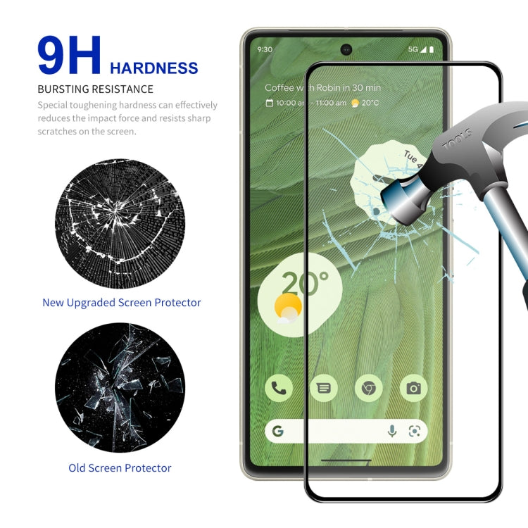 ENKAY tempered glass screen protector for Google Pixel 7a, scratch-resistant glass