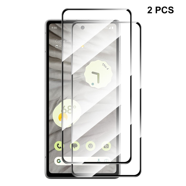 ENKAY tempered glass screen protector set for Google Pixel 7a, 2 pack