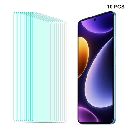 10-pack tempered glass screen protectors for smartphone, clear 2.5D rounded edges