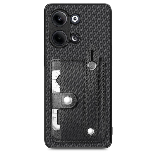 Black textured phone case with card holder and kickstand, plus tool knife details
