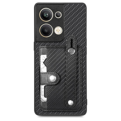 Black textured back phone case with card pocket, kickstand tab, and tool knife