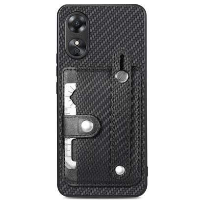 Black textured phone case with card holder, metal kickstand, and tool knife
