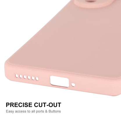 Pink liquid silicone phone case with precise port and button cutouts
