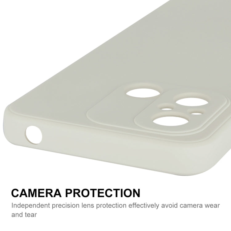 Beige phone case with camera lens cutout and raised camera protection