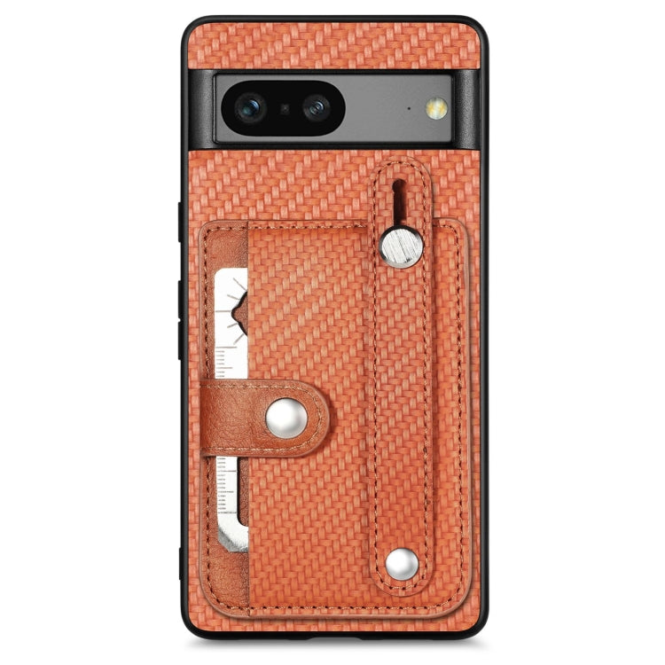 Orange woven card wallet phone case with ring kickstand and tool knife pocket