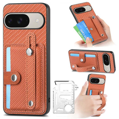Orange woven card wallet phone case with kickstand, card slot, wrist strap