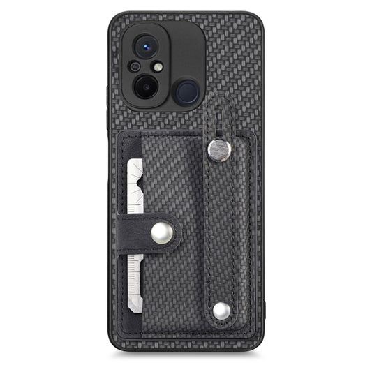 Woven card wallet phone case with knife tool slot and card holder, dark gray/black