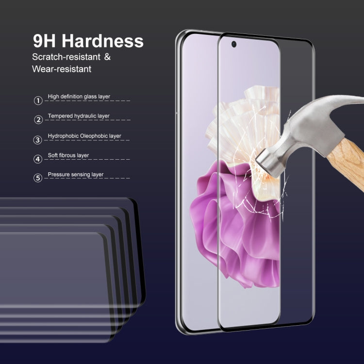 Scratch-resistant tempered glass screen protector with full coverage curved fit