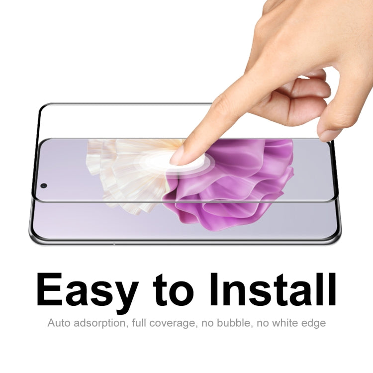 Tempered glass screen protector with full coverage and auto-adsorption curved surface