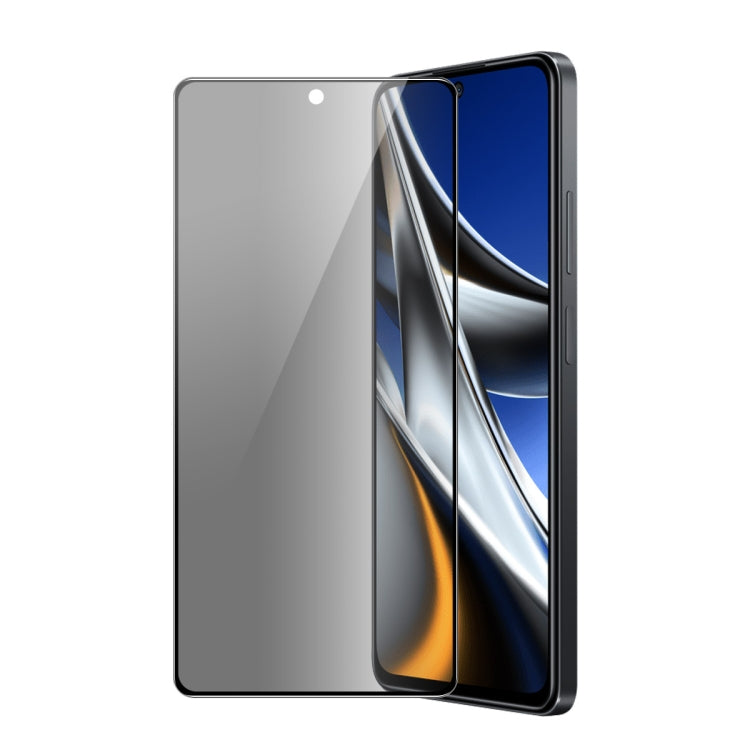 Anti-peeping tempered glass screen protector film for smartphone, full-screen coverage