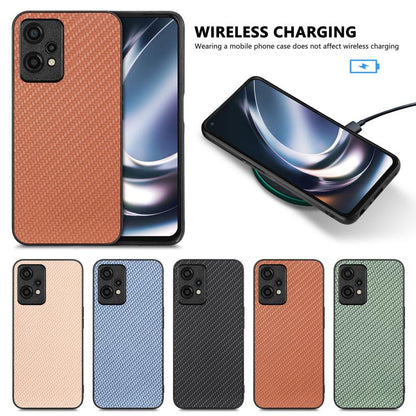 Set of woven leather phone cases in tan, blue, black, orange, and green