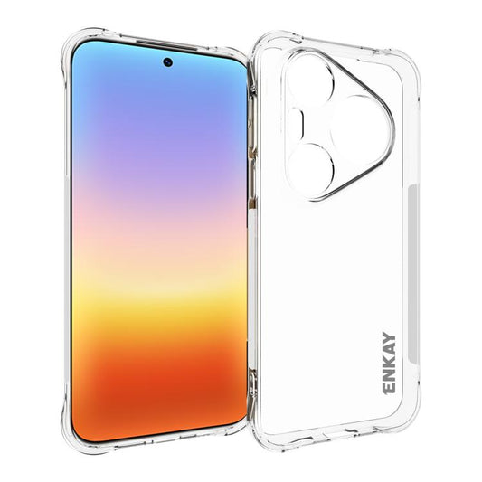 Clear TPU phone case with camera cutout and slim shockproof bumper