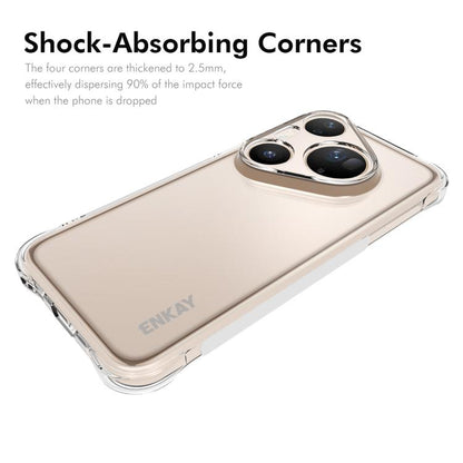 Transparent TPU phone case with shock-absorbing corners and raised edges