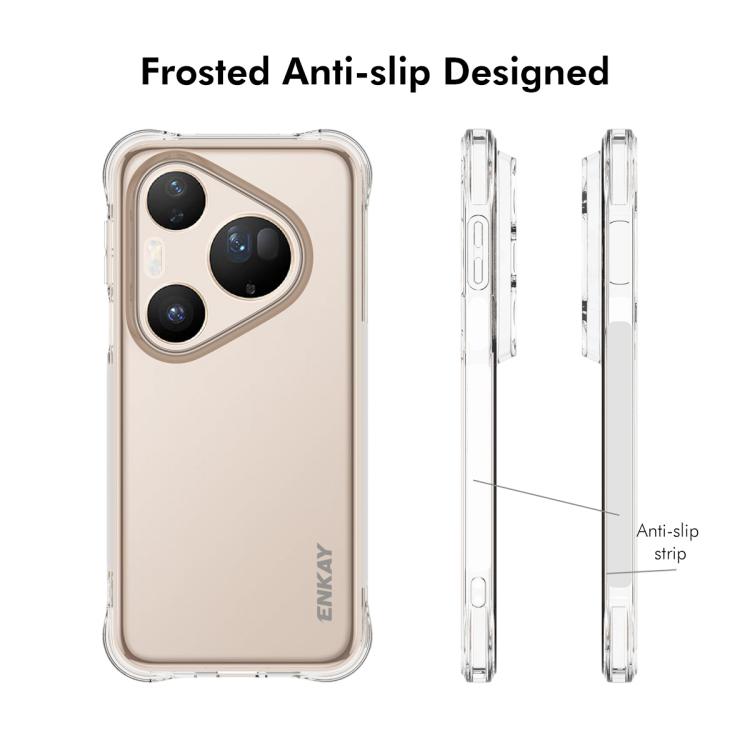 Frosted anti-slip TPU phone case with camera cutout and raised border