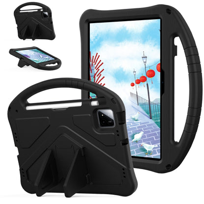 Shockproof tablet case with stand and hand strap, black