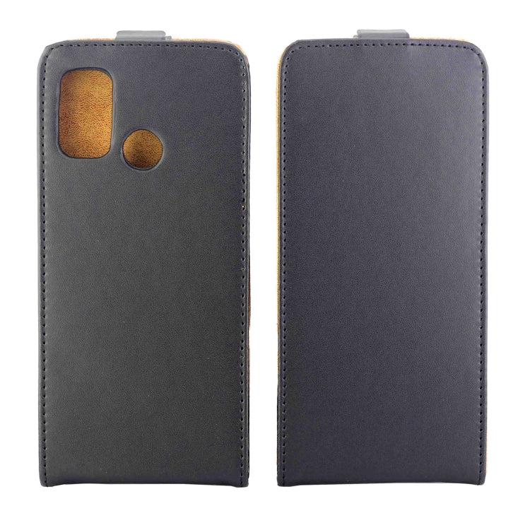 Phone case in dark gray with card slot cutout on back, flip cover design