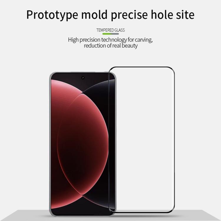 Clear tempered glass screen protector with precise cutouts, curved 3D edge fit