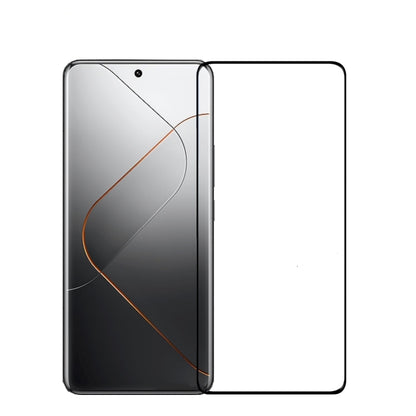 Tempered glass screen protector with curved 3D design, clear cover for flat phone screen