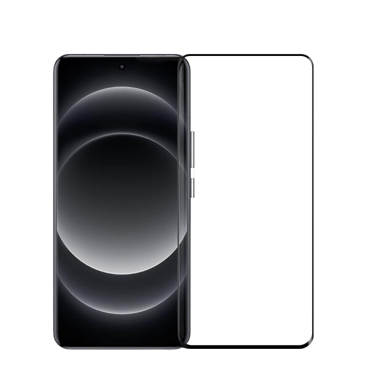Tempered glass screen protector with curved 3D edges, clear film for smartphone display