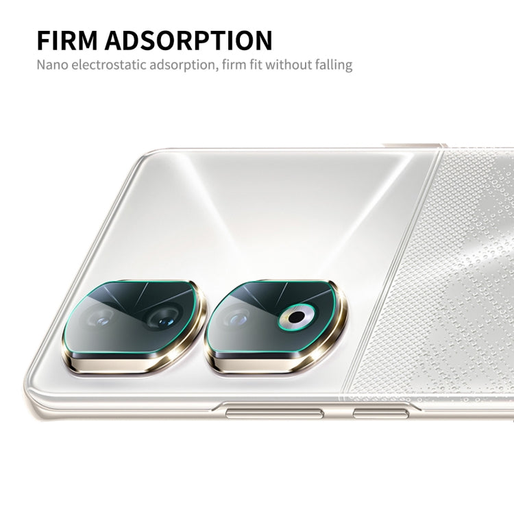 Rear camera lens tempered glass film applied to phone back, covering dual lenses