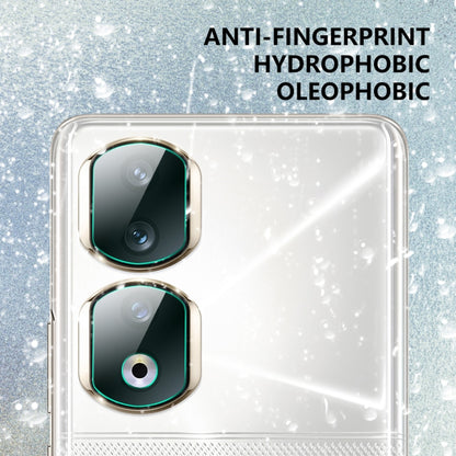 Tempered glass rear camera film with anti-fingerprint hydrophobic coating, dual lenses