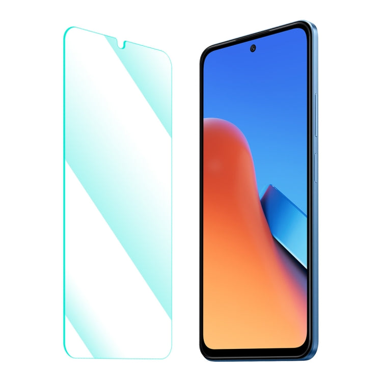 Clear 2.5D tempered glass screen protector film with cutout for smartphone